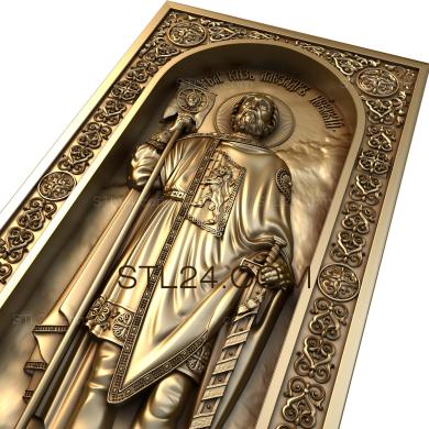 Icons (St. Alexander Nevsky, IK_1582) 3D models for cnc